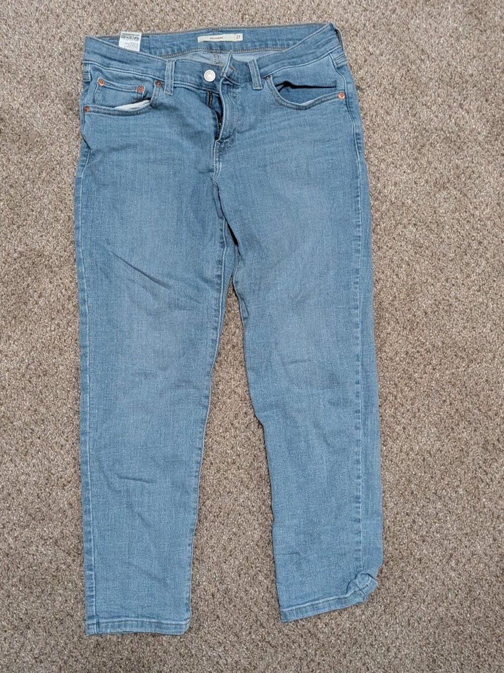 Women's Levi Boyfriend 27W 27L Jeans